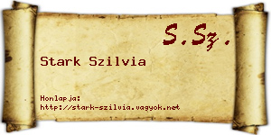 Stark Szilvia névjegykártya