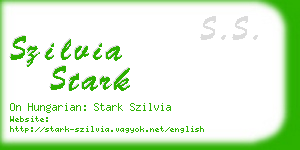 szilvia stark business card